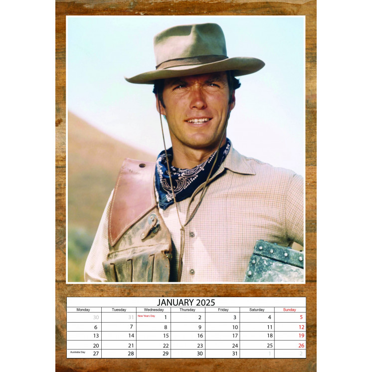 Calendrier Clint Eastwood 2025