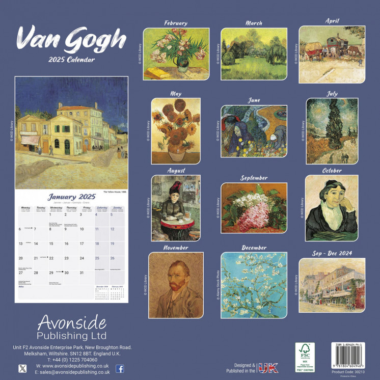 Calendrier Van Gogh 2025