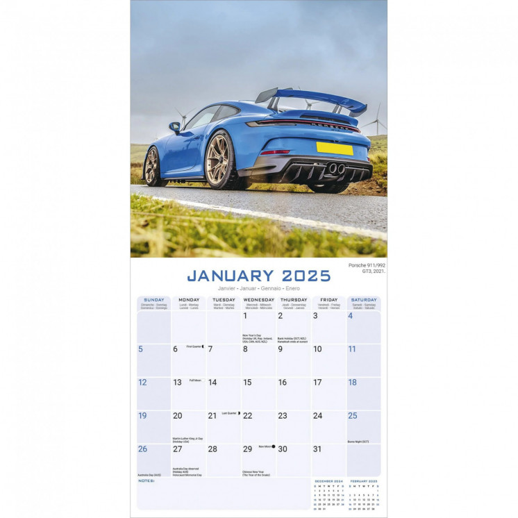 Calendrier Porsche 2025