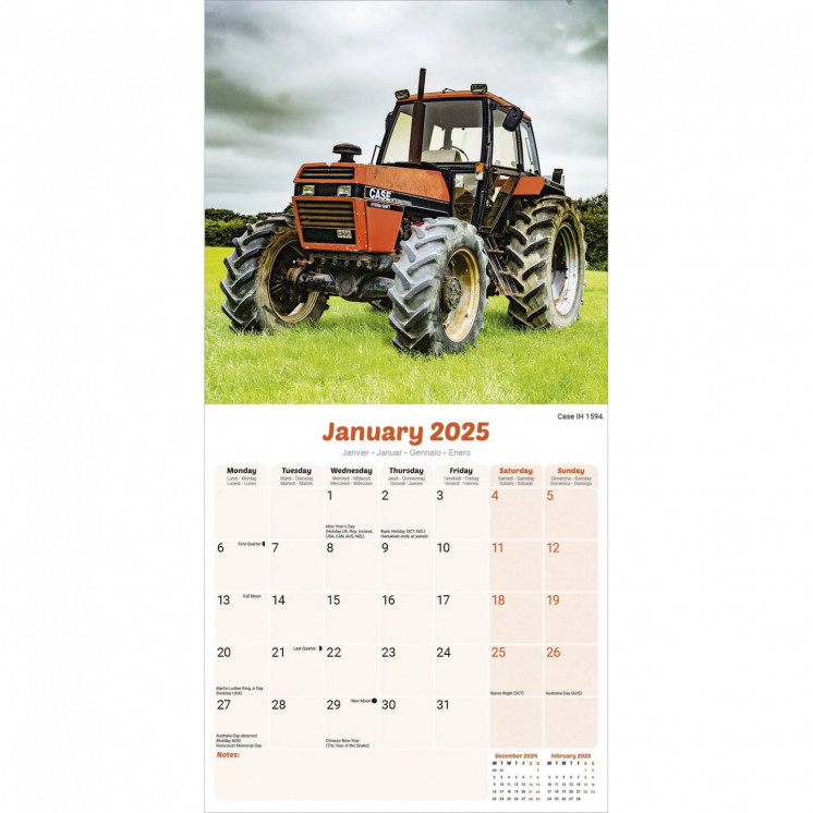 Calendrier Tracteurs 2025