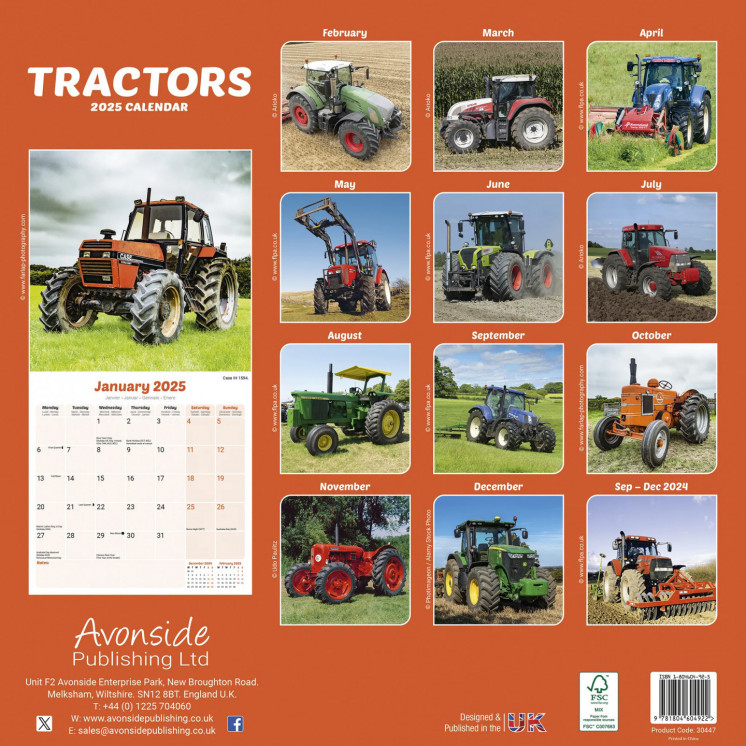 Calendrier Tracteurs 2025