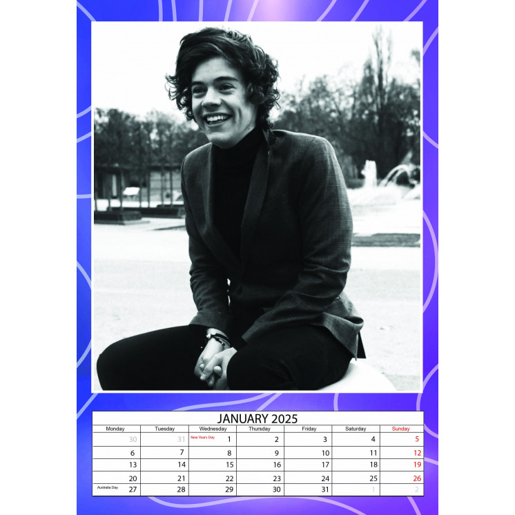 Calendrier Harry Styles 2025