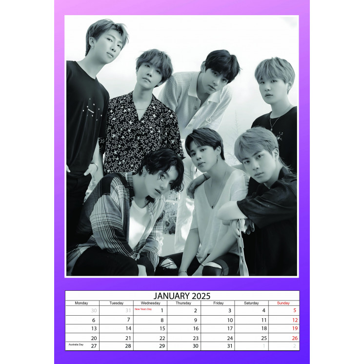 Lots de 5 ou 10 et 25 ou 50 Calendriers BTS 2025