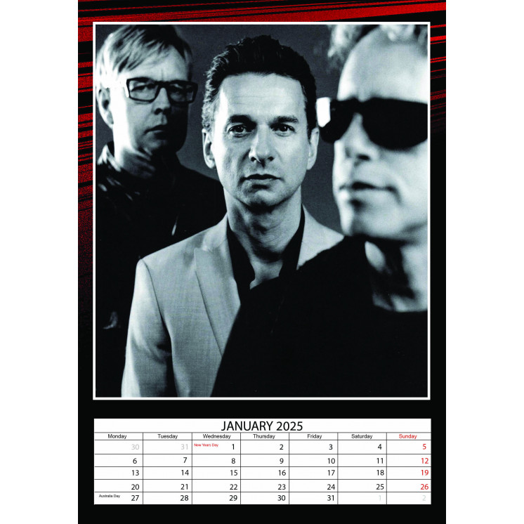 Lots de 5 ou 10 et 25 ou 50 Calendriers Depeche Mode 2025