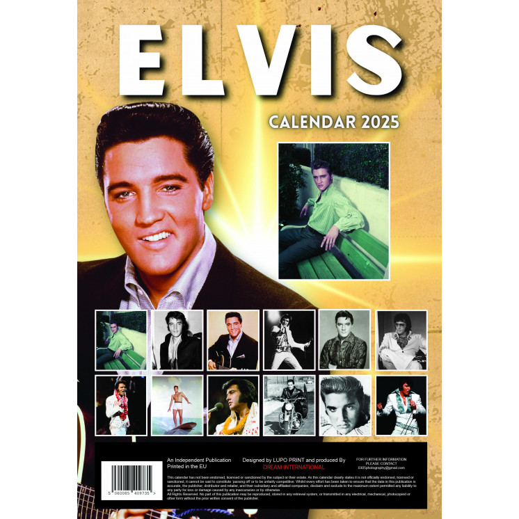 Lots de 5 ou 10 et 25 ou 50 Calendriers Elvis 2025