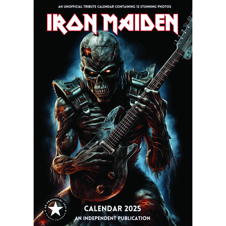 Lots de 5 ou 10 et 25 ou 50 Calendriers Iron Maiden 2025