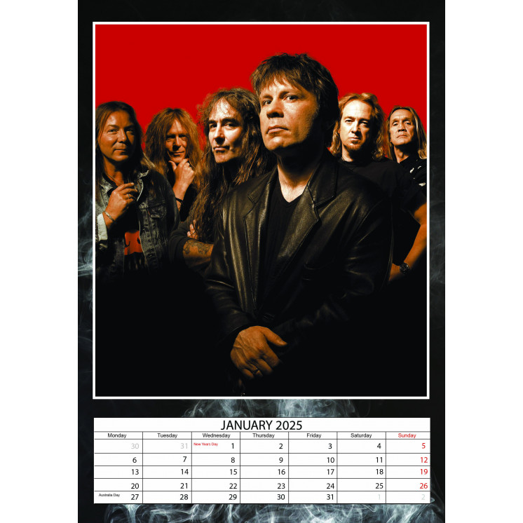 Lots de 5 ou 10 et 25 ou 50 Calendriers Iron Maiden 2025