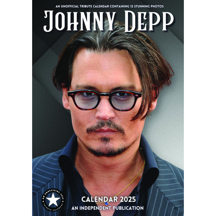 Lots de 5 ou 10 et 25 ou 50 Calendriers Johnny Depp 2025