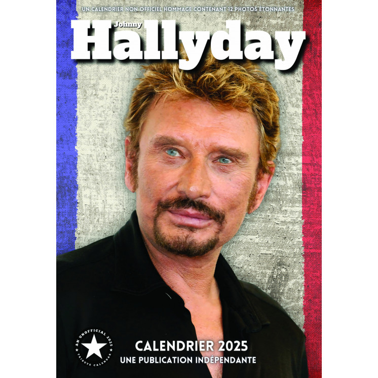 Lots de 5 ou 10 et 25 ou 50 Calendriers Johnny Hallyday 2025