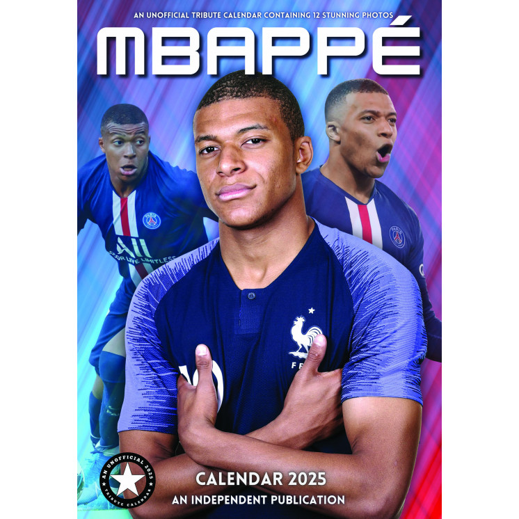 Lots de 5 ou 10 et 25 ou 50 Calendriers MBAPPE 2025