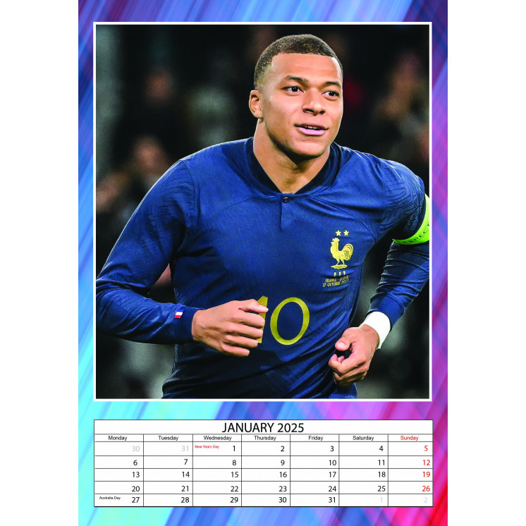 Lots de 5 ou 10 et 25 ou 50 Calendriers MBAPPE 2025