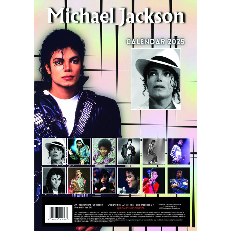 Lots de 5 ou 10 et 25 ou 50 Calendriers MIchael Jackson 2025