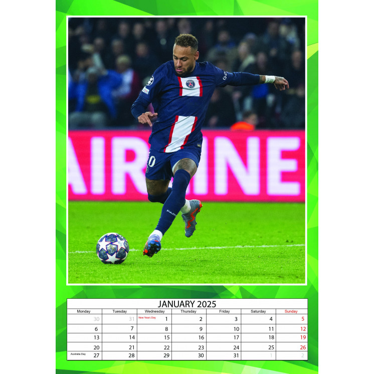 Lots de 5 ou 10 et 25 ou 50 Calendriers Neymar 2025