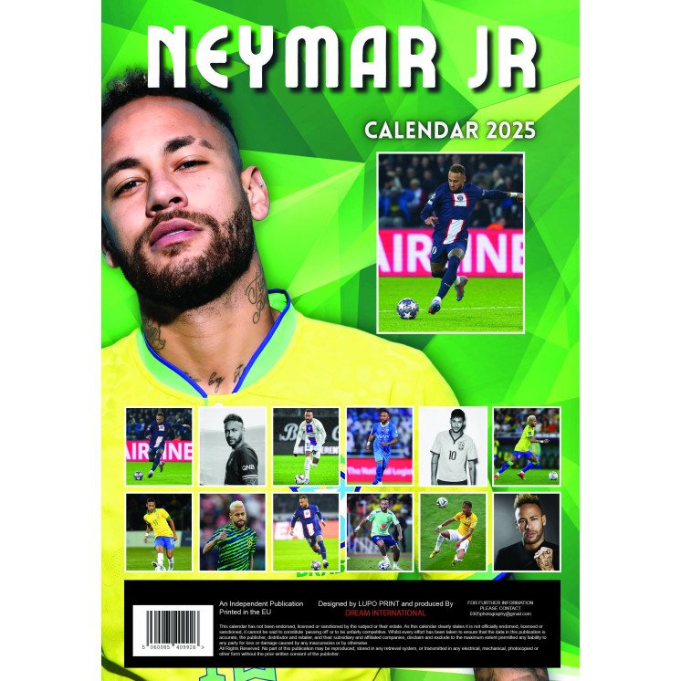 Lots de 5 ou 10 et 25 ou 50 Calendriers Neymar 2025