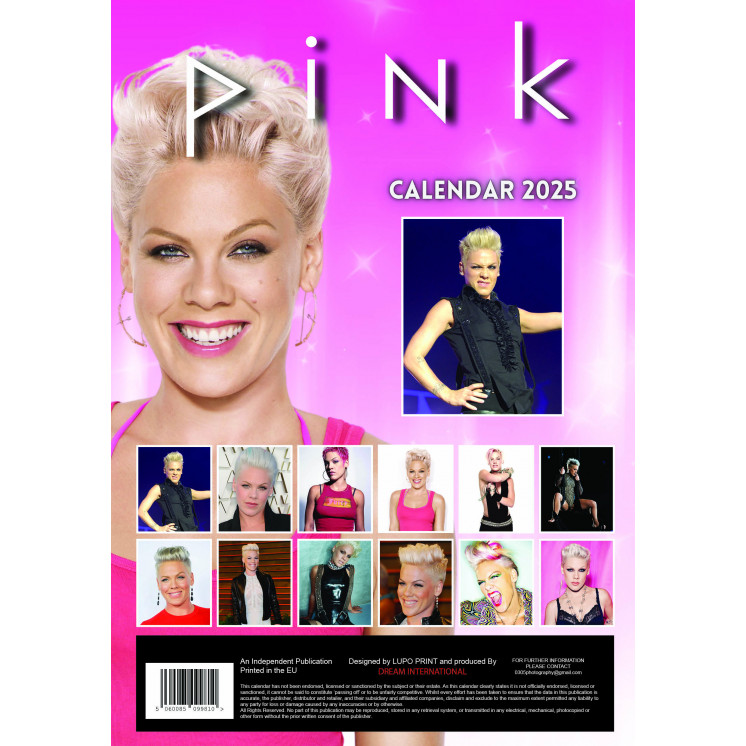 Lots de 5 ou 10 et 25 ou 50 Calendriers Pink 2025