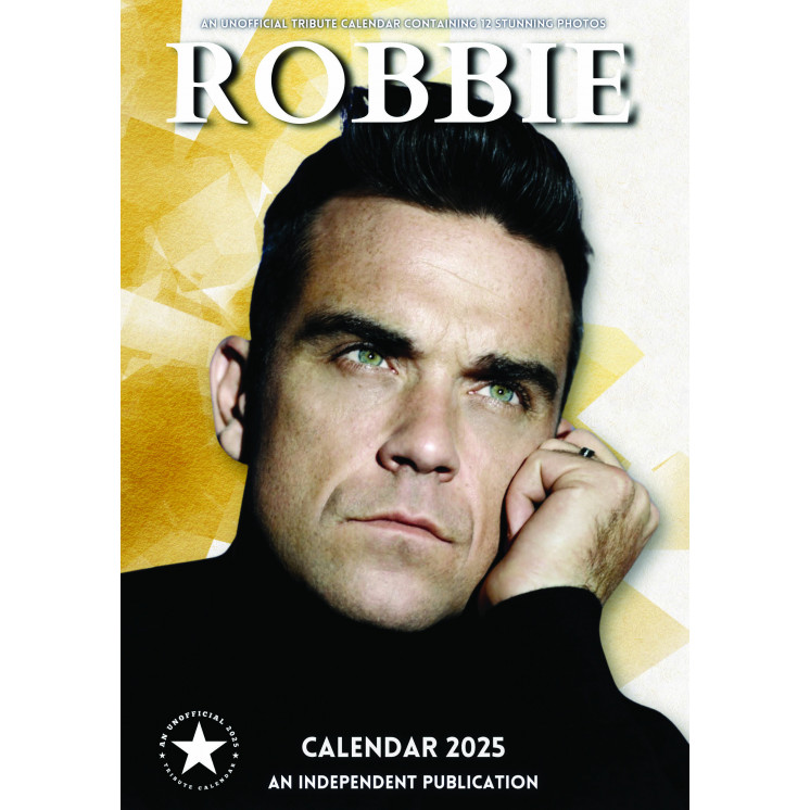 Lots de 5 ou 10 et 25 ou 50 Calendriers Robbie Williams 2025