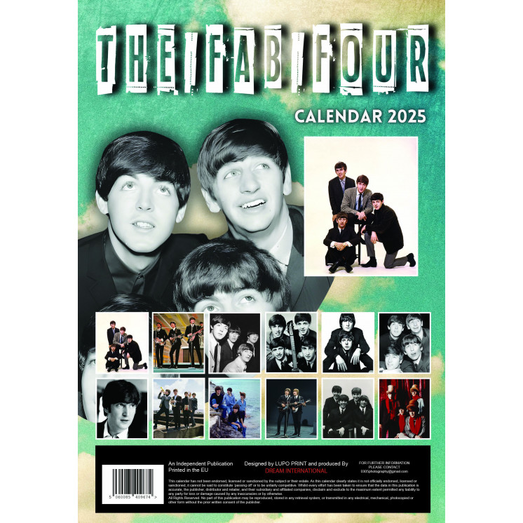 Lots de 5 ou 10 et 25 ou 50 Calendriers The Beatles 2025