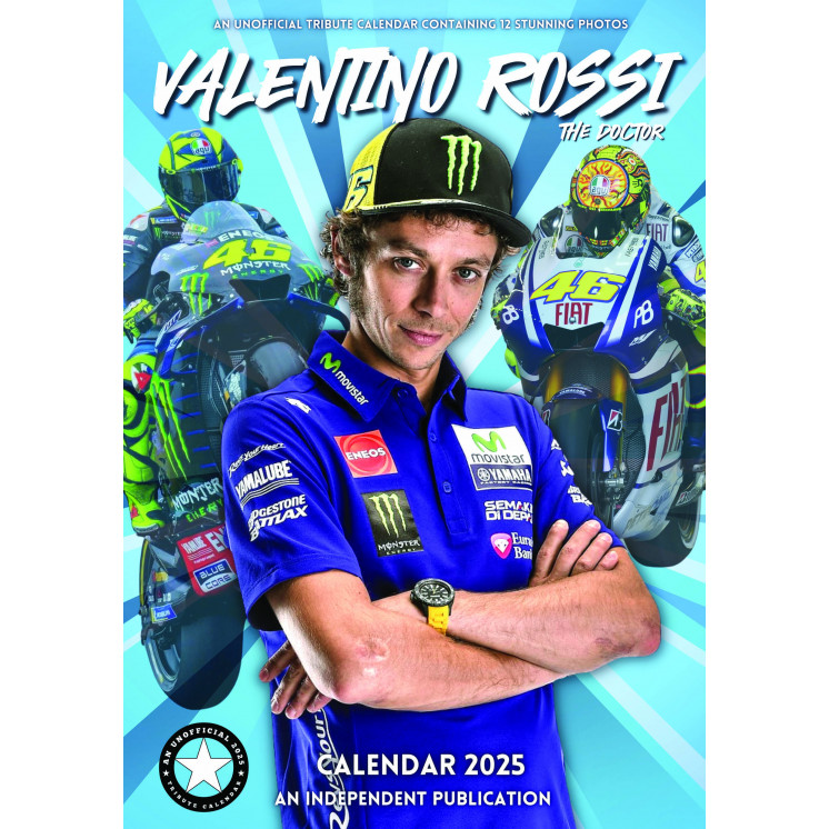 Lots de 5 ou 10 et 25 ou 50 Calendriers Valentino Rossi 2025