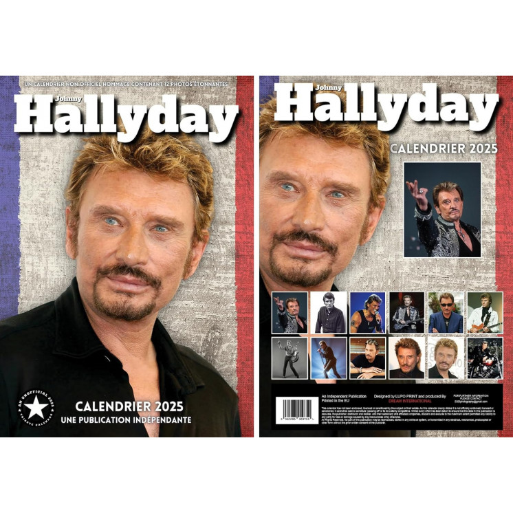 Calendrier Johnny Hallyday 2025