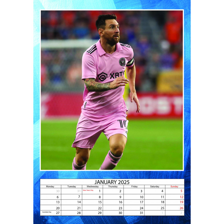 Calendrier Lionel Messi 2025