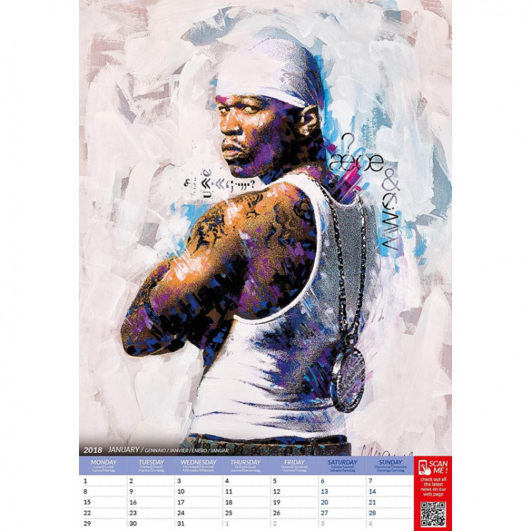 Calendrier American Rappers 2018