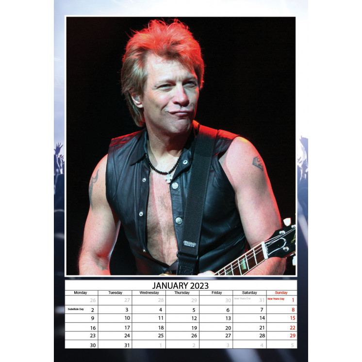 Calendrier Bon Jovi 2023