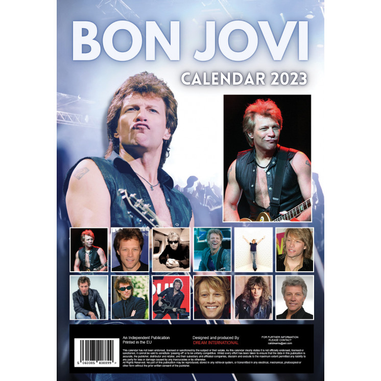 Calendrier Bon Jovi 2023