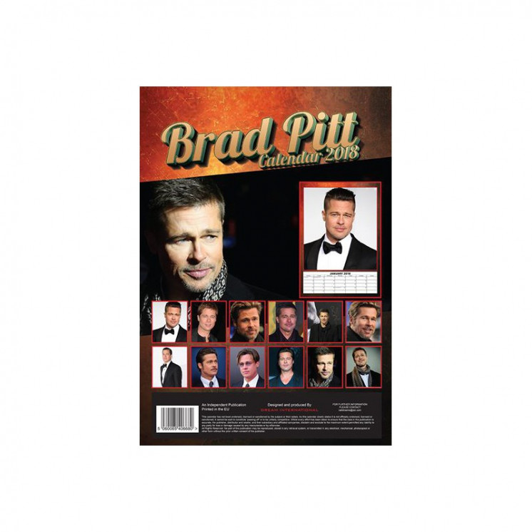 Calendrier Brad Pitt 2018