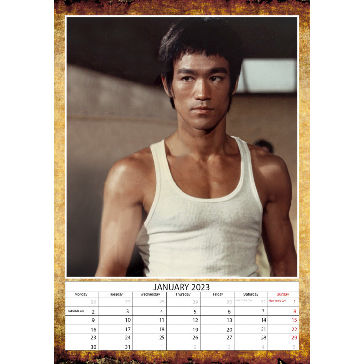 Calendrier Bruce Lee 2023