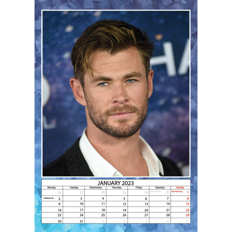 Calendrier Chris Hemsworth 2023