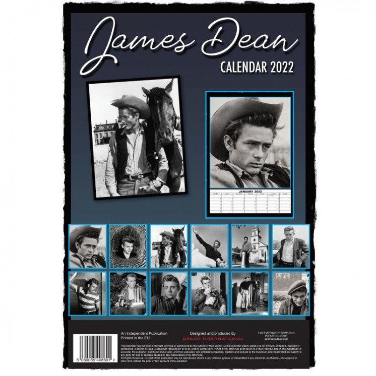 Calendrier James Dean 2022