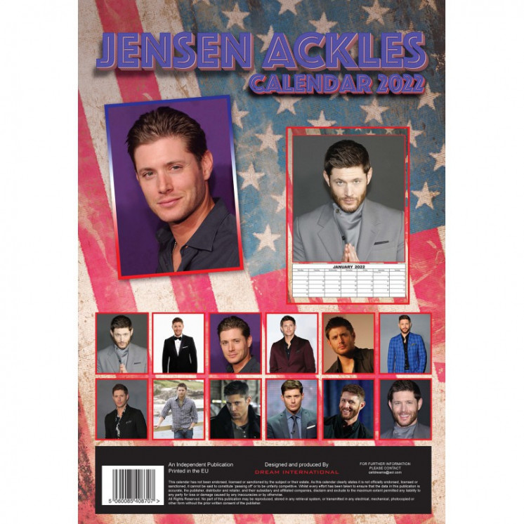 Calendrier Jensen Ackles 2022