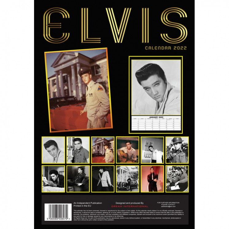 Calendrier Elvis 2022