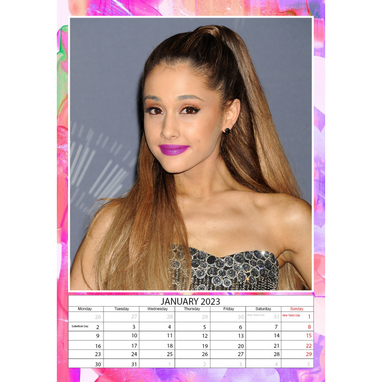 Calendrier Ariana Grande 2023