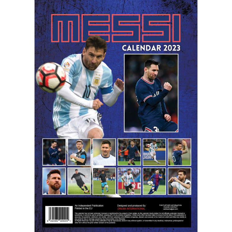 Calendrier Lionel Messi 2023