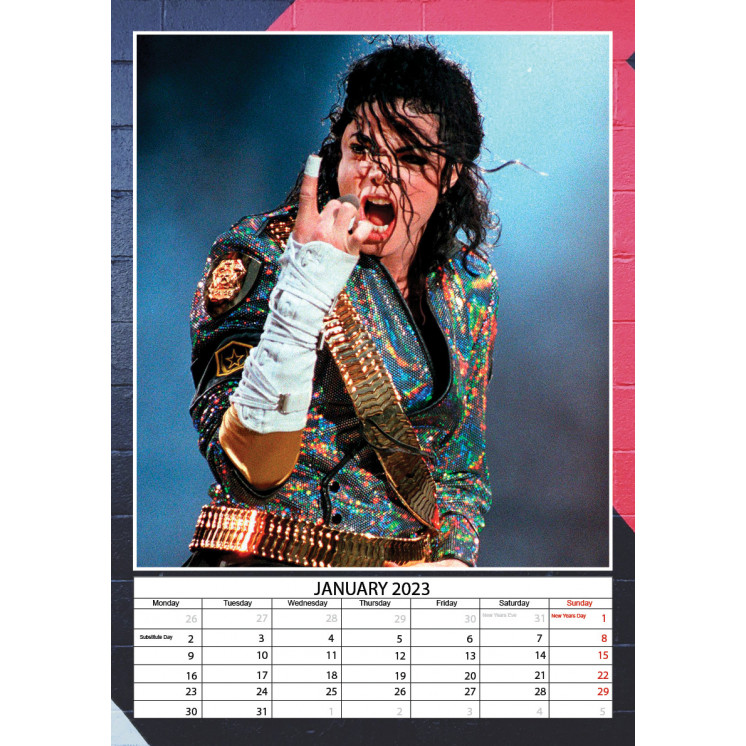 Calendrier MIchael Jackson 2023