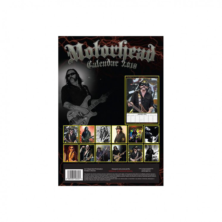 Calendrier Motorhead 2018