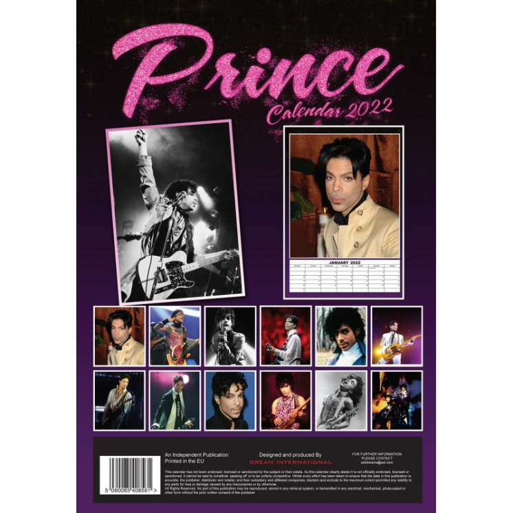 Calendrier Prince 2022