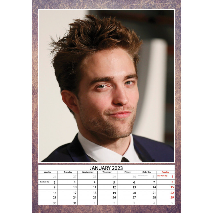 Calendrier Robert Pattinson 2023