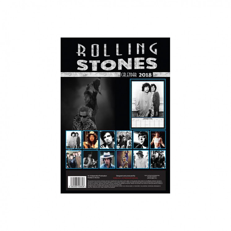 Calendrier Rolling Stones 2018