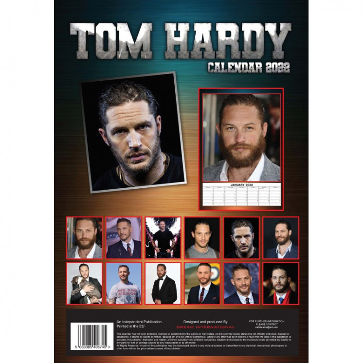 Calendrier Tom Hardy 2022