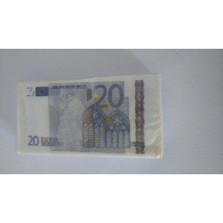 Paquet de 10 Mouchoirs Billets Euros