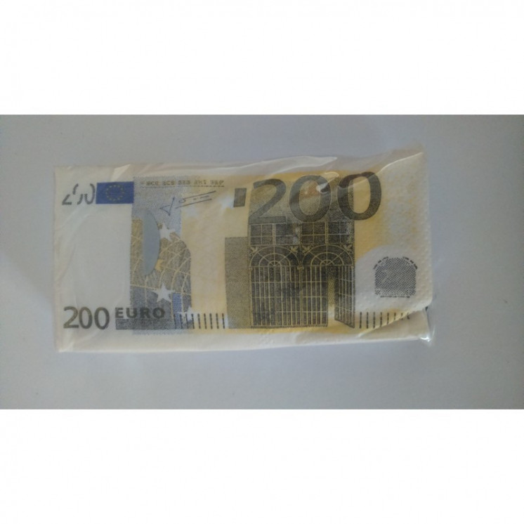 Paquet de 10 Mouchoirs Billets Euros