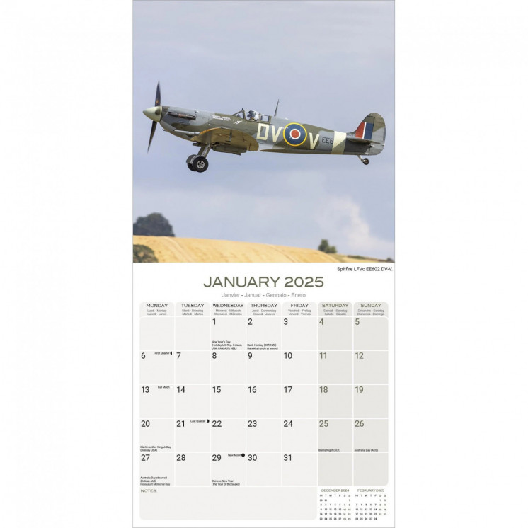 Calendrier Spitfire 2025