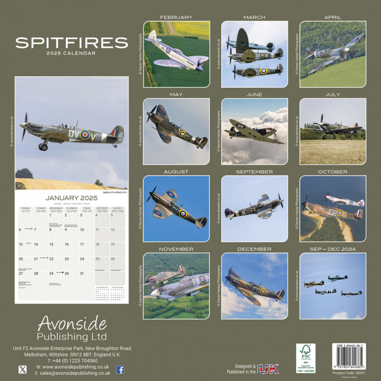 Calendrier Spitfire 2025