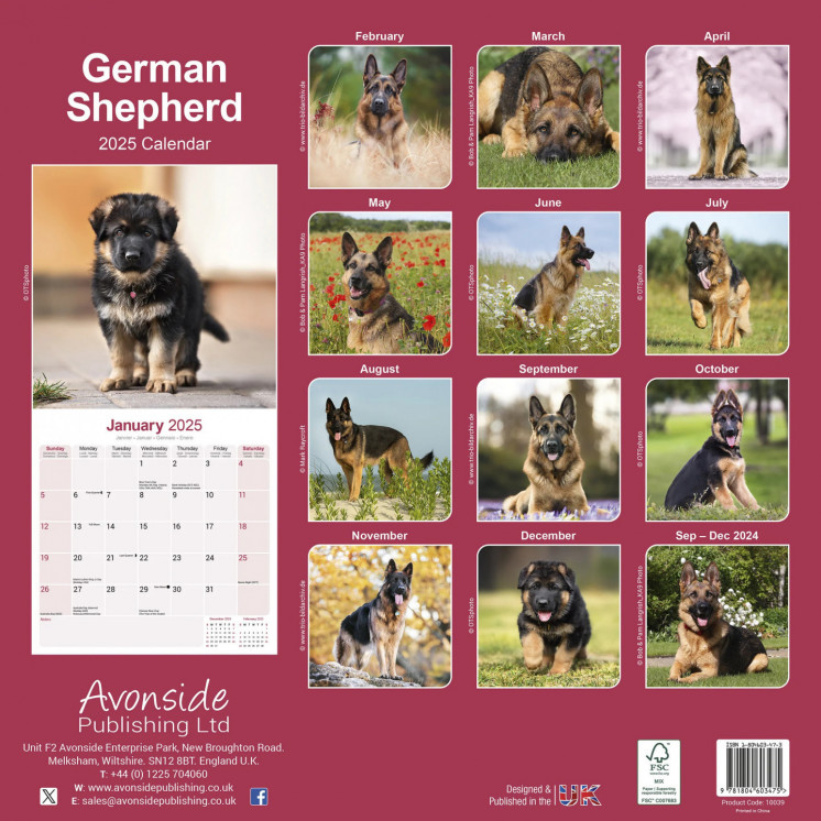 Calendrier Berger Allemand 2025