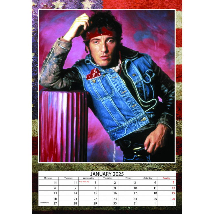 Calendrier Bruce Springsteen 2025