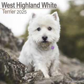 Calendrier West Highland Westie Terrier 2025