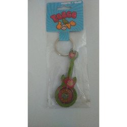 Porte clé guitare Peace & love N°3