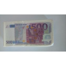 Paquet de 10 Mouchoirs Billets Euros N°5